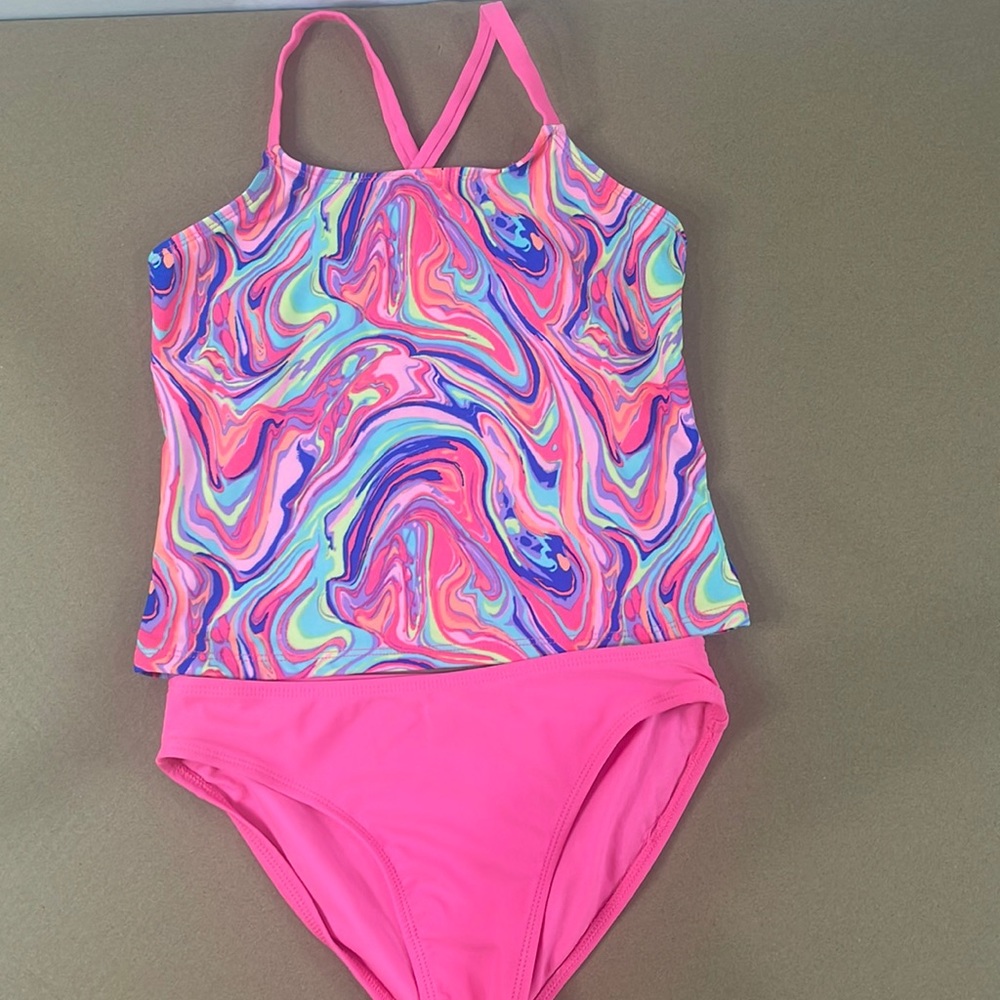 Wonder Nation Girls Swim Tankini, 2-Piece,